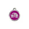 Red Dingo Stainless Steel Engraved Cat Tag Kitten Purple 1 Red Dingo Stainless Steel Engraved Cat Tag Kitten Purple -Cat Courtyard 01 KT PU SM