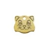 Red Dingo Engraved Brass Cat Tag Cat Face 1 Red Dingo Engraved Brass Cat Tag Cat Face -Cat Courtyard 03 CF ZZ SM