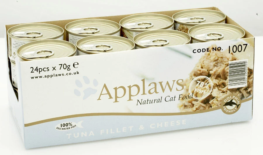 24 X Applaws Cat Can Tuna Fillet & Cheese 70g 3 24 X Applaws Cat Can Tuna Fillet & Cheese 70g