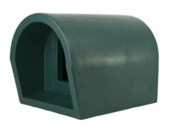 Mr Snugs Katden Outdoor Cat Kennel - Dark Green -Cat Courtyard 1231018139greenside