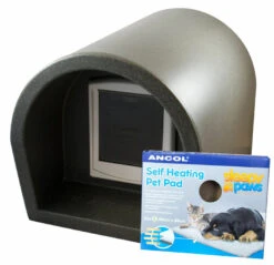 Mr Snugs KatDen Outdoor Cat Kennel/Shelter - Dark Grey (Various Options) 22 Mr Snugs KatDen Outdoor Cat Kennel/Shelter - Dark Grey (Various Options) -Cat Courtyard 1231022045 kat den dark grey petpad26do