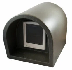 Mr Snugs KatDen Outdoor Cat Kennel/Shelter - Dark Grey (Various Options) 24 Mr Snugs KatDen Outdoor Cat Kennel/Shelter - Dark Grey (Various Options) -Cat Courtyard 1231022045 kat den dark grey with door