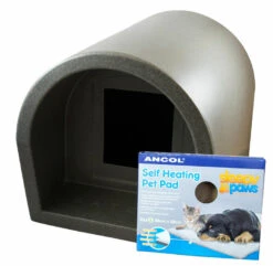 Mr Snugs KatDen Outdoor Cat Kennel/Shelter - Dark Grey (Various Options) 31 Mr Snugs KatDen Outdoor Cat Kennel/Shelter - Dark Grey (Various Options) -Cat Courtyard 1231022045 katden dark grey pet pad