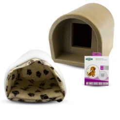 Mr Snugs KatDen Outdoor Cat Kennel/Shelter - Granite (Various Options) 28 Mr Snugs KatDen Outdoor Cat Kennel/Shelter - Granite (Various Options) -Cat Courtyard 1231022067 Kat Den NEW With Door With Mattress With Liner