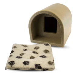 Mr Snugs KatDen Outdoor Cat Kennel/Shelter - Granite (Various Options) 30 Mr Snugs KatDen Outdoor Cat Kennel/Shelter - Granite (Various Options) -Cat Courtyard 1231022067 Kat Den NEW With Mattress