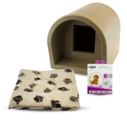 Mr Snugs KatDen Outdoor Cat Kennel/Shelter - Granite (Various Options) 31 Mr Snugs KatDen Outdoor Cat Kennel/Shelter - Granite (Various Options) -Cat Courtyard 1231022067 Kat Den New With Door With Mattress