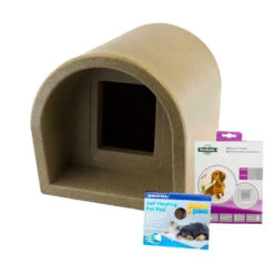 Mr Snugs KatDen Outdoor Cat Kennel/Shelter - Granite (Various Options) 26 Mr Snugs KatDen Outdoor Cat Kennel/Shelter - Granite (Various Options) -Cat Courtyard 1231022067 katden new with door with pet pad