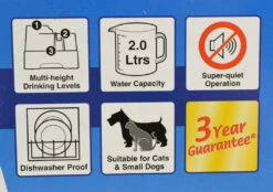 Cat Mate Pet Drinking Water Fountain - 2ltr -Cat Courtyard 1231030294 Image 4 01