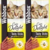72 X Webbox Cats Delight Tasty Sticks Chicken & Liver -Cat Courtyard 13906