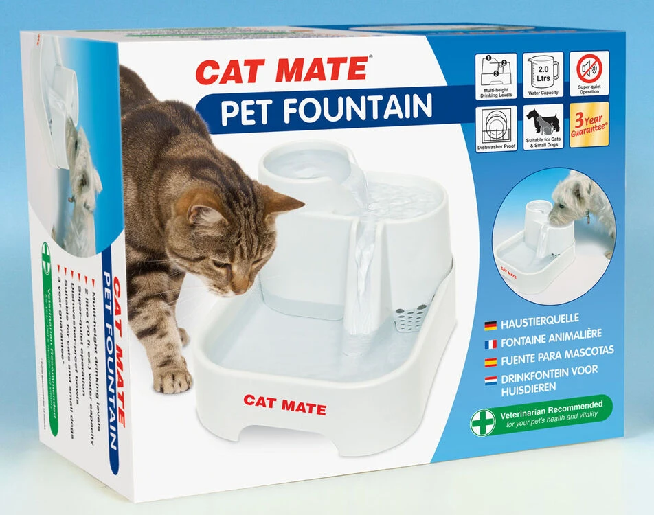 Cat Mate Pet Drinking Water Fountain - 2ltr