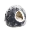 Great&Small Snuggle & Snooze Cat Igloo Grey & White 2 Great&Small Snuggle & Snooze Cat Igloo Grey & White -Cat Courtyard 211672