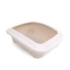 Great&Small Litter Tray With Rim Stone Beige -Cat Courtyard 212720web