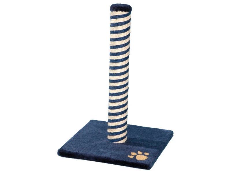 Rosewood Catwalk Blue & Beige Berlin Plush Scratch Post - 24.75 X 15.75 X 15.75" 3 Rosewood Catwalk Blue & Beige Berlin Plush Scratch Post - 24.75 X 15.75 X 15.75"