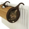 Rosewood Jolly Moggy Natural Bamboo Radiator Cat Bed Tunnel 2 Rosewood Jolly Moggy Natural Bamboo Radiator Cat Bed Tunnel -Cat Courtyard 34290