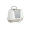 Unbranded Corner Hooded Flip Loo Grey -Cat Courtyard 352505