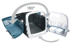 Catit Cabrio Cat Carrier Blue-Grey -Cat Courtyard 41372 cabrio blue gray features