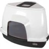 Pet Brands Corner Cat Litter Tray With Hood -Cat Courtyard 41576