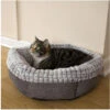 Rosewood 40 Winks Tweed And Plush Cat Bed 2 Rosewood 40 Winks Tweed And Plush Cat Bed -Cat Courtyard 42723