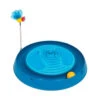 Catit Play Circuit Ball Toy With Massager Blue -Cat Courtyard 43001 circuit ball toy catnip massager productshot