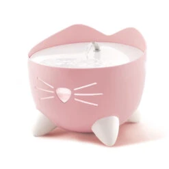 Catit Pixi Cat Water Fountain Light Pink -Cat Courtyard 43716 catit pixi fountain pink on with spout 1