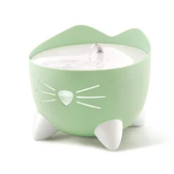 Catit Pixi Cat Water Fountain Mint Green -Cat Courtyard 43718 catit pixi fountain green on with spout 1