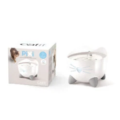 Catit Pixi Cat Water Fountain Stainless Steel 13 Catit Pixi Cat Water Fountain Stainless Steel -Cat Courtyard 43720 catit pixi fountain stainless steel fountain and packaging