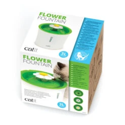 Catit 2.0 Flower Cat Water Fountain 3L -Cat Courtyard 43742 flower fountain packaging eu