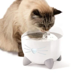 Catit Pixi Smart Fountain -Cat Courtyard 43751 catit pixi smart fountain cat drinking 1