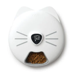Catit Pixi Smart 6 Meal Cat Feeder -Cat Courtyard 43754 catit pixi smart 6 meal feeder top view with cover