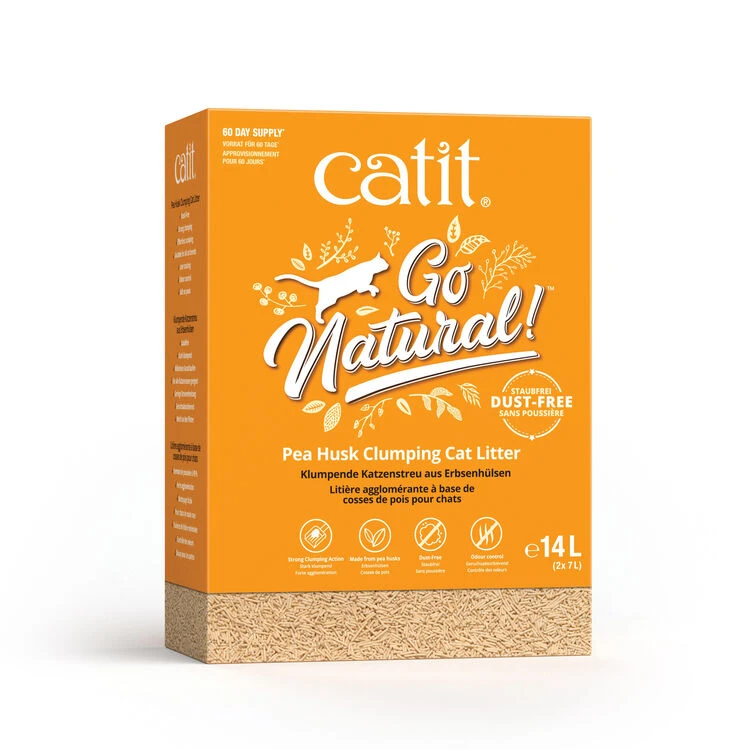 Catit Go Natural Pea Husk Clumping Cat Litter Natural 3 Catit Go Natural Pea Husk Clumping Cat Litter Natural