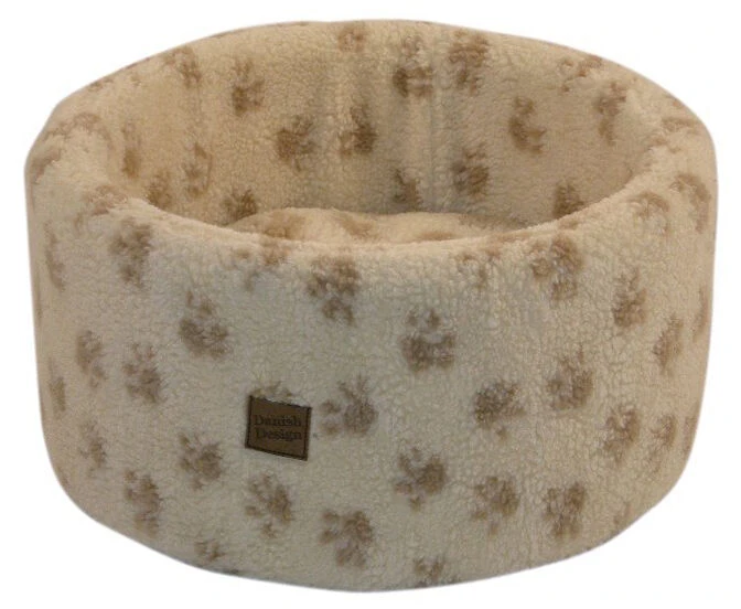 Danish Design Paw Print Cream Cat Cosy Bed 4 Danish Design Paw Print Cream Cat Cosy Bed - Image 2