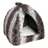 Rosewood 40 Winks Pyramid Cat Snuggle Bed Grey & Cream 2 Rosewood 40 Winks Pyramid Cat Snuggle Bed Grey & Cream -Cat Courtyard 59635