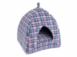 Petface Dove Grey Check Cat Igloo
