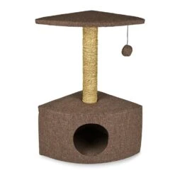 Petface Brown Corner Cat Scratcher -Cat Courtyard 5d669b78bd9c64.01089696