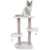 Petface Multi Tier Rest Station Cream -Cat Courtyard 5e392fb4bf0cf6.56292467