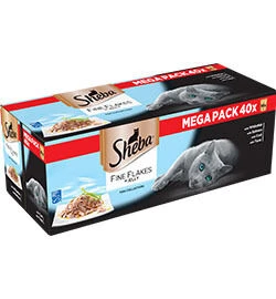 40 X 85g Sheba Pouch Fine Flakes Fish Collection In Jelly 3 40 X 85g Sheba Pouch Fine Flakes Fish Collection In Jelly