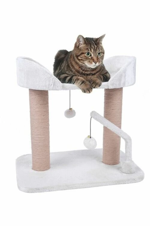 Petface Two Tier Cat Play Station Cream 3 Petface Two Tier Cat Play Station Cream