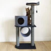 Rosewood Charcoal Felt Cat Scratcher Double Tower 1 Rosewood Charcoal Felt Cat Scratcher Double Tower -Cat Courtyard Cat 7