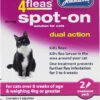 Johnson's 4fleas Spot-On Dual Action For Cats Over 4kg - 2 Treatments -Cat Courtyard D041.jpeg 1