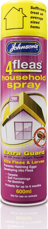 Johnson's 4fleas Household Spray - Extra Guard With IGR 600ml