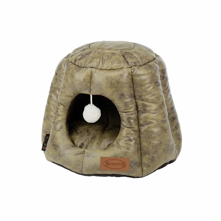 Scruffs® Knightsbridge Cat Bed - Olive 3 Scruffs® Knightsbridge Cat Bed - Olive