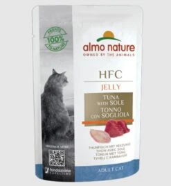 24 X Almo Nature HFC Jelly With Tuna And Sole Cat Food 55g