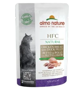 24 X Almo Nature HFC Natural Chicken Breast With Duck Fillet Cat Food 55g 3 24 X Almo Nature HFC Natural Chicken Breast With Duck Fillet Cat Food 55g