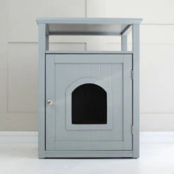 Lords & Labradors Grey Wooden Cat Washroom