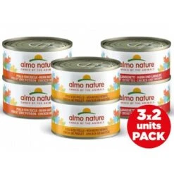 18 X Almo Nature Multipack Assorted Chicken 6 X 70g