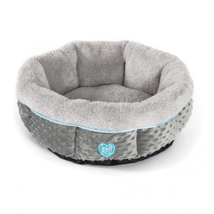 Small Bite Donut Cat/Dog Bed Blue 50cm 3 Small Bite Donut Cat/Dog Bed Blue 50cm