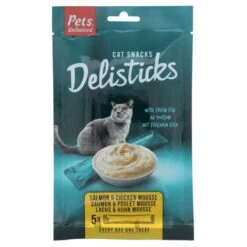 12 X Pets Unlimited Salmon & Chicken Delisticks 5 Pack