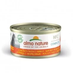 24 X Almo Nature HFC Complete Chicken With Carrot Cat Food 70g