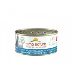 24 X Almo Nature HFC Natural Tuna, Chicken And Cheese Wet Cat Food 150g