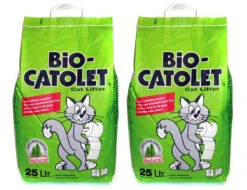 2 X 25L Bio-Catolet 100% Recycled Paper Cat Litter Multi-Buy